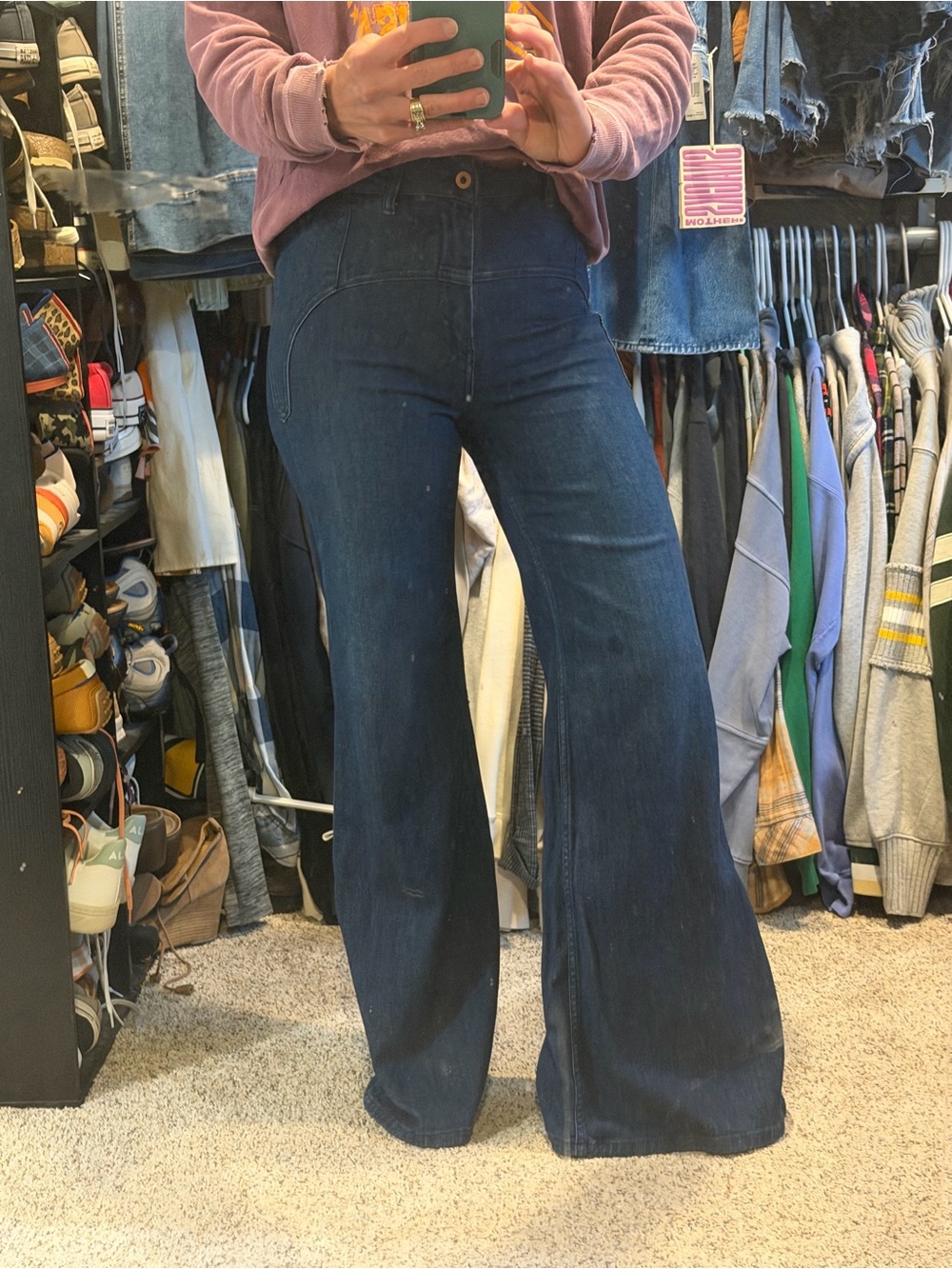 Anthropologie Pilcro Ultra High-Rise Slim Flare Jeans